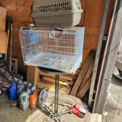 Parrot Cage And Bird Stand
