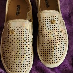 IRIDESCENT MICHAEL KORS SLIP ON SHOES