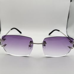 Cartier Rimless Glasses(Purple)