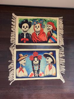 Calavera Cloth Mats