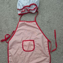 Brand New! Kids Apron and Chef Hat Set for Girls and Boys