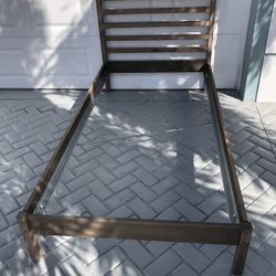Real Wood Twin Bed - No Matress