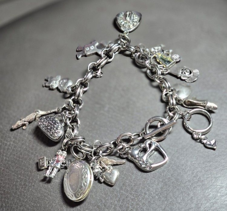 Sterling Silver Charm Bracelet
