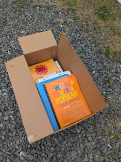 Box of sheet music for Organ
