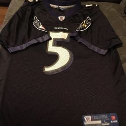 Reebok Baltimore Ravens Jersey #5 Joe Flacco NFL Kids Youth SZL