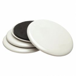 APPROVED VENDOR Furniture Glides: Plastic, Round, Tan, 5 in Overall Dia, 1/2 in Overall Ht