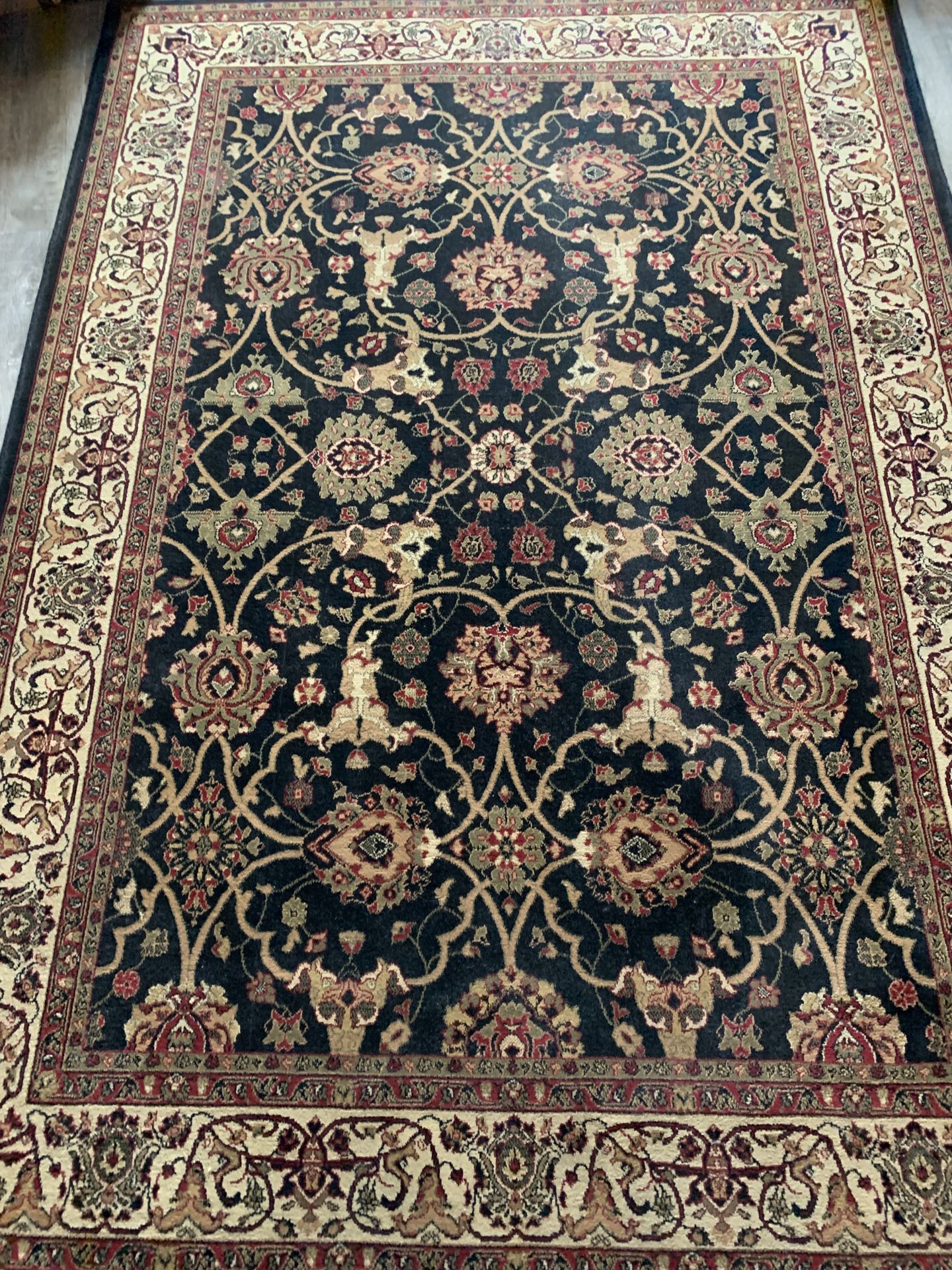 Black and Tan Area Rug from Kirklands