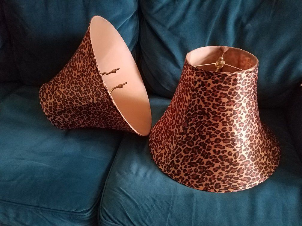 Leopard prints lamp shades