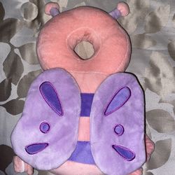 Toddler  Head Protection  Cushion Backpack Pink Butterfly 