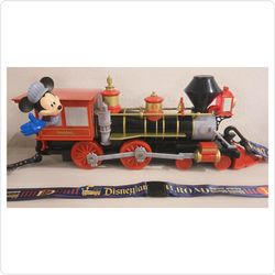 Disneyland Railroad Mickey Mouse Popcorn Bucket / Light-Up Souvenir