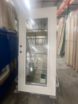 Great deal! $1,200 value!! Low-E Exterior Door with Full-View Glass