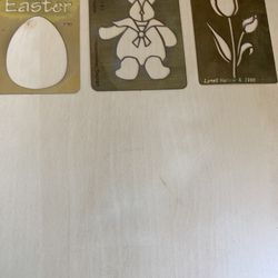 Brass Stencils, Easter Themed