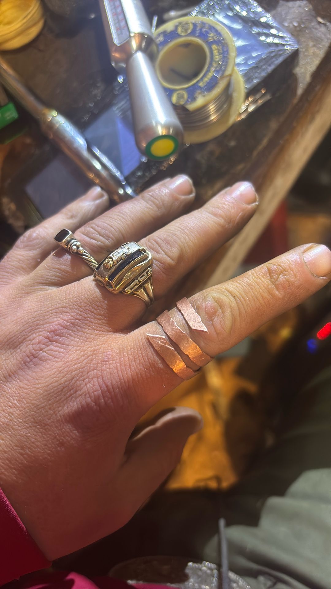 Size 11.5 Hand Made Copper Ring
