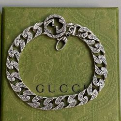 G chain 925 silver bracelet for men