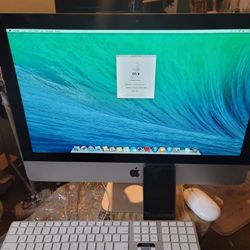 Apple
iMac 21.5 Inch | 3.00 GHz Core i5 | 1TB Storage | 8GB RAM
With mouse, power cable and keyboard