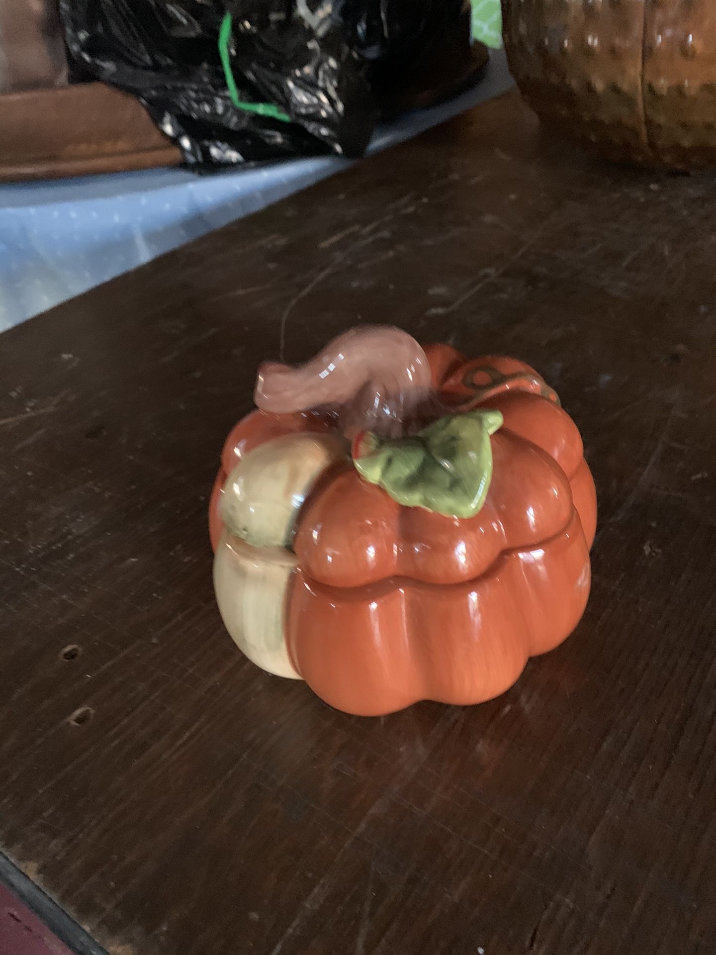 pumpkin candy dish