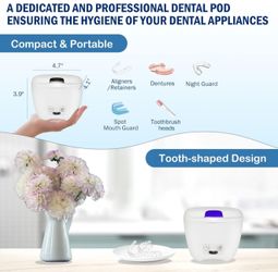 Retainer Cleaner Machine, Sonic Dental Appliance Cleaner