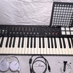 Pre-Owned M-Audio Oxygen 49 Key USB Midi, Novation Launchpad Mini MK2 & Sony Ste