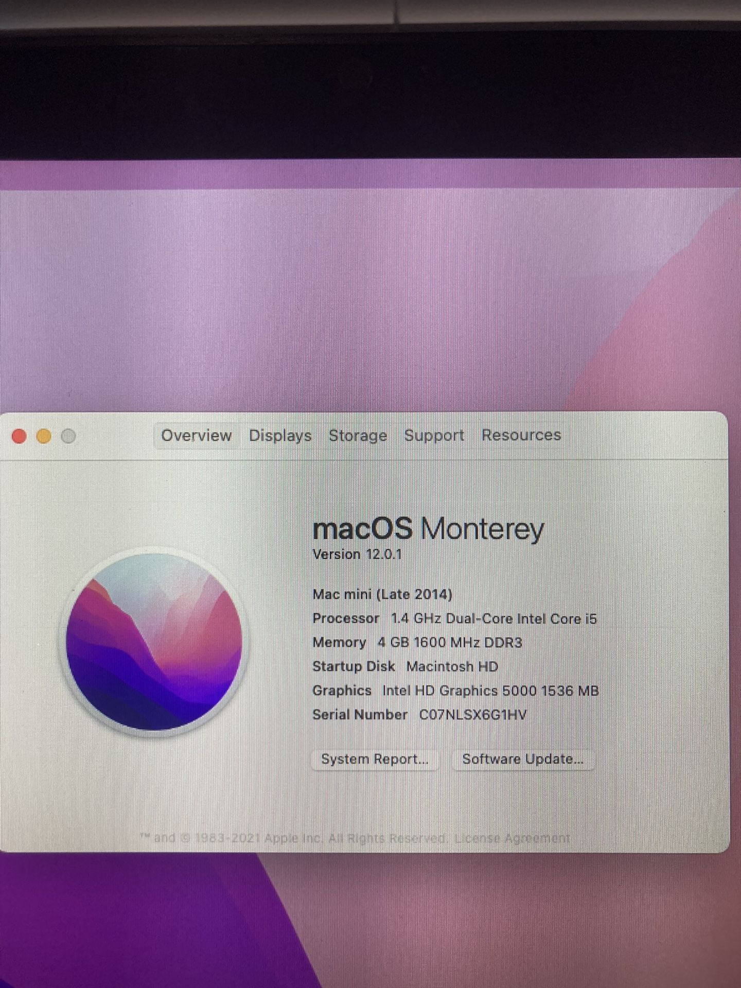 Late 2014 MacMini