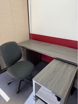 chair and office table combo