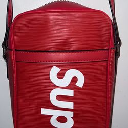 Louis Vuitton x Supreme Red Epi Leather Danube PM Bag