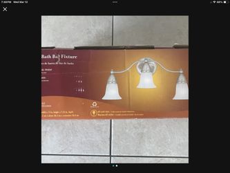 Three light fixture what is $75 now $50 Brand New In Box