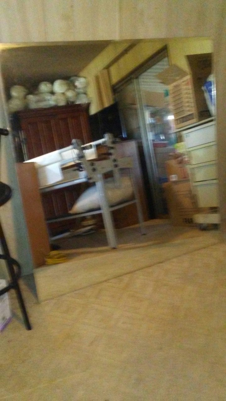 52" X 54" strong glass wall mirror.