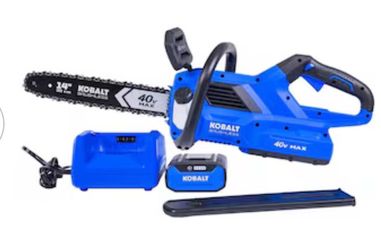 Kobalt Gen4 40-volt 14-in Battery 4.0 Ah Chainsaw Battery Included Charger Included