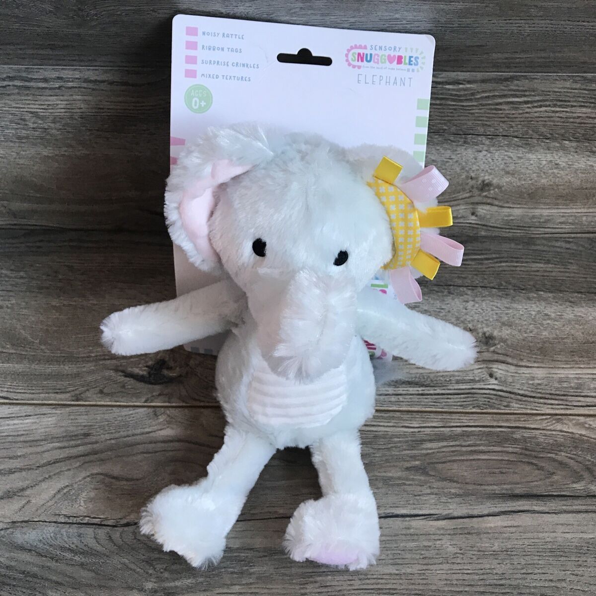 New Baby Sensory Elephant Plush