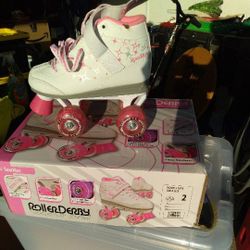 Girls Roller Skates Size 2