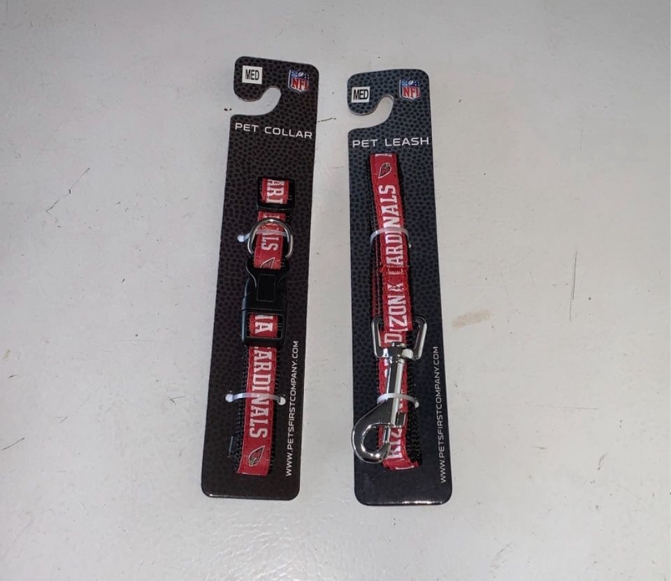 Arizona Cardinals Pet Leash & Collar Set