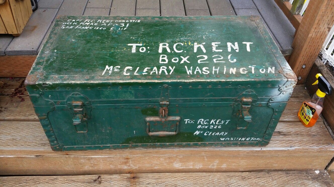 1947 Korean War era U.S. army footlocker for Sale in Aberdeen, WA