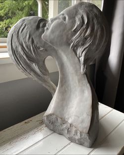 Vintage Art- Faces Of Love Sculpture by David Fisher Austin Productions 13"H