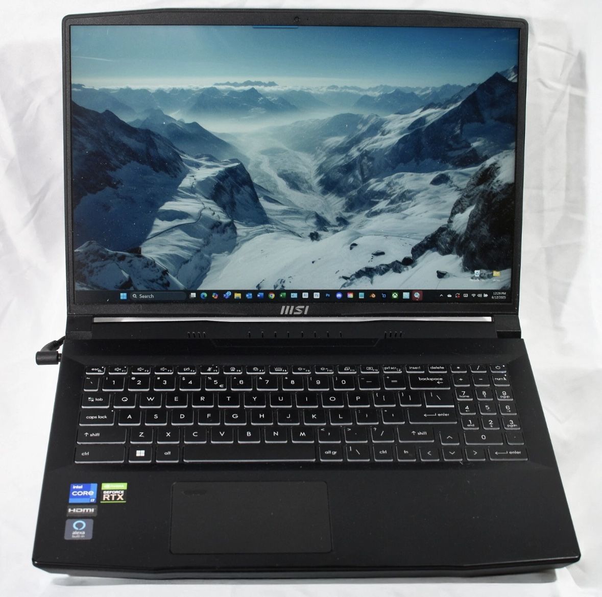 MSI Creator M16 16" Laptop, i7-12650H, RTX 3060, 32GB RAM, 1TB SSD, QHD+ 60Hz