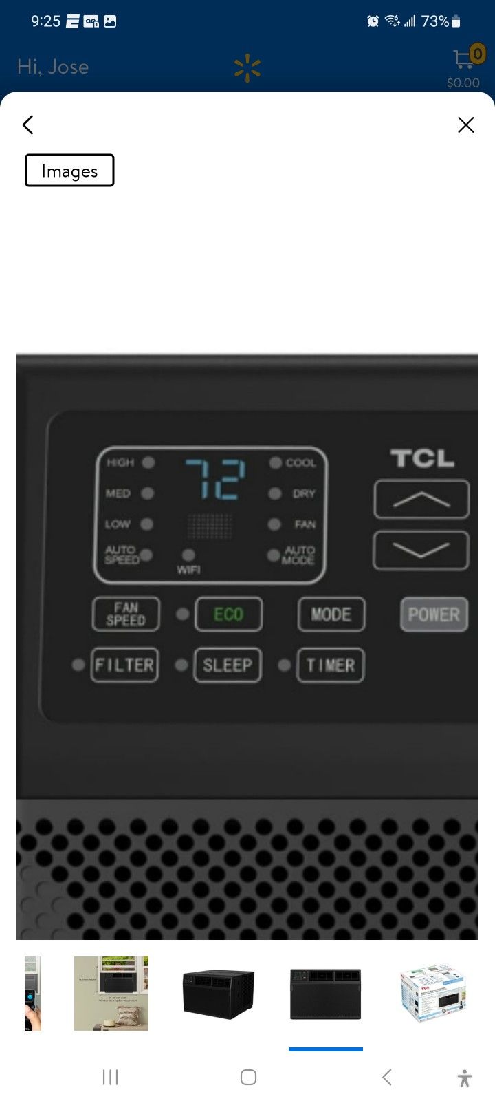 Tcl Window Ac 8,000 Btu