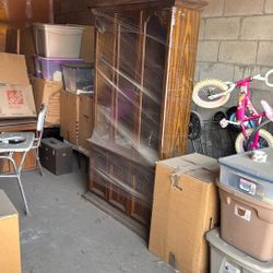 Wood China Cabinet Glass 