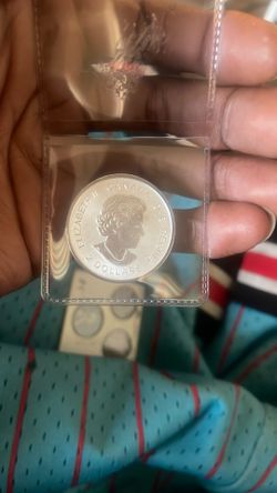 Silver coin 1/2 once Canada