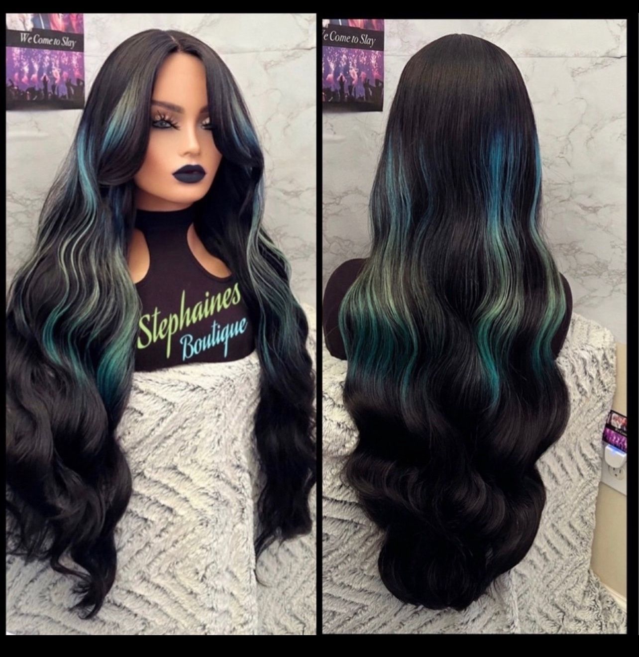 Human Hair Blended Lace Front Wig