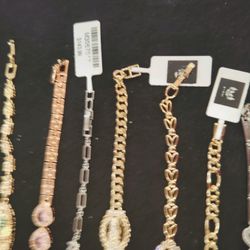 Bracelets , Seven Inch long 20 dollars each Firm Or 175  For all