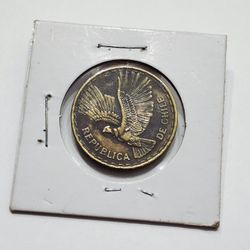 1963 Chile 10 Centesimos Antique Coin