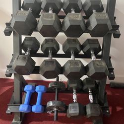 Weights & Weight Rack