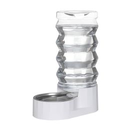 Sfozstra Automatic Pet Water Dispenser: Lagre 9-Liter Stainless Steel Gravity Feeder for Dogs. Practical drinking water dispenser designed for dogs an