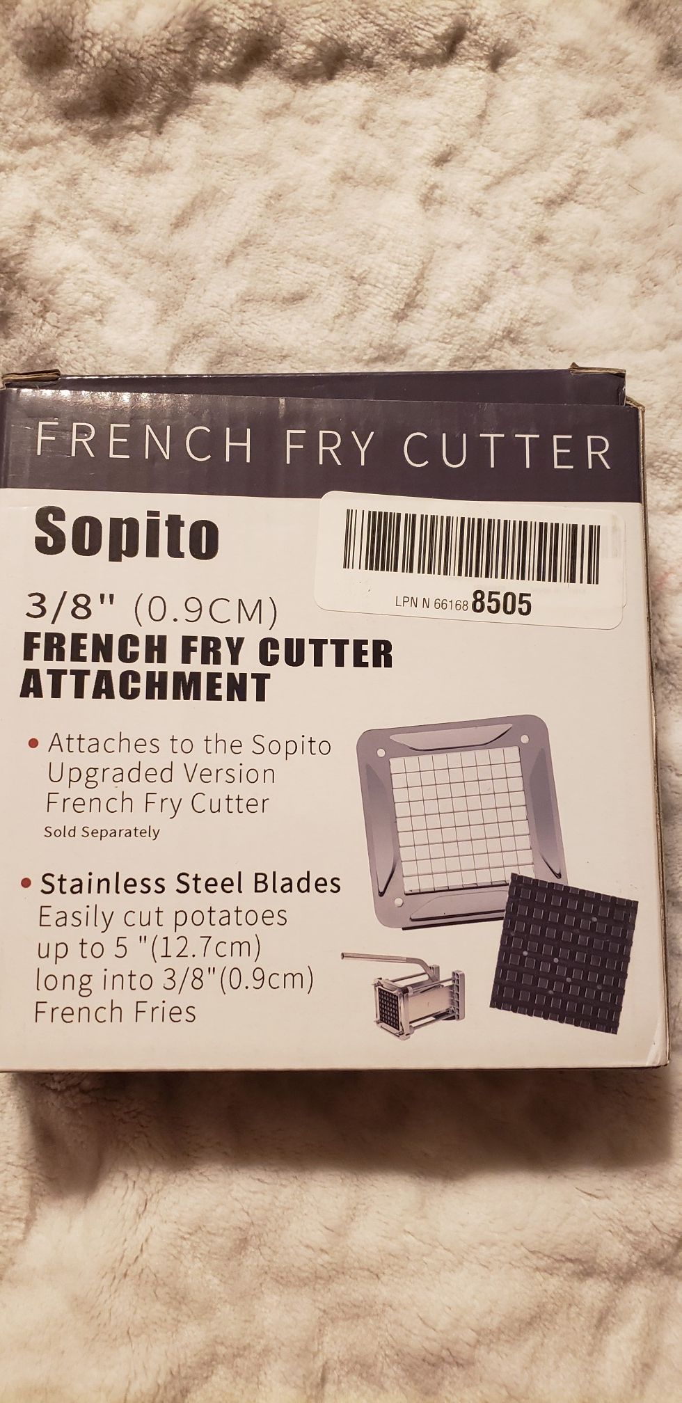 Sopito French Fry Cutter Replacement Blade for V6, 3/8 Inch