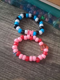 Homemade beads bracelets