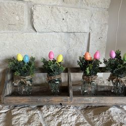 Farmhouse Easter Centerpiece Crate Arrangement