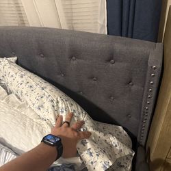 Headboard with boxspring