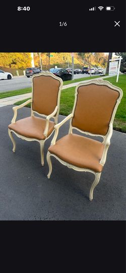 Vintage leather Accent/Desk or dining chairs