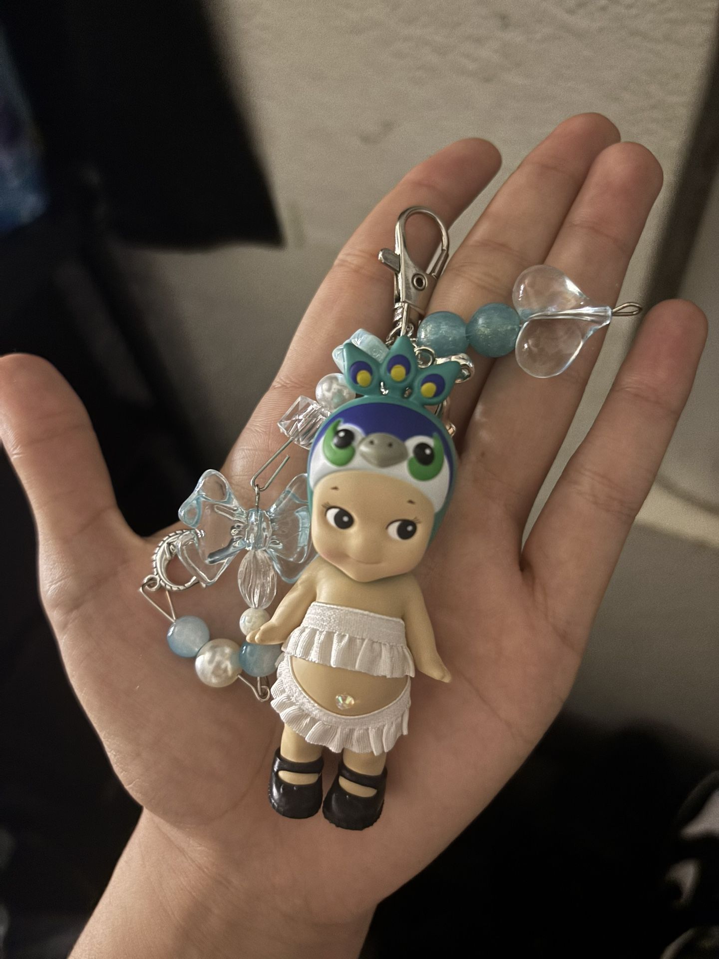 sonny angel peacock Keychain