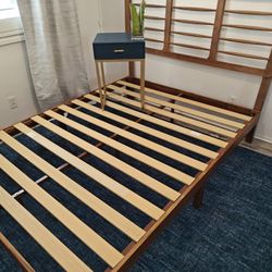 Wood Bed Frame Base Full Or Double
