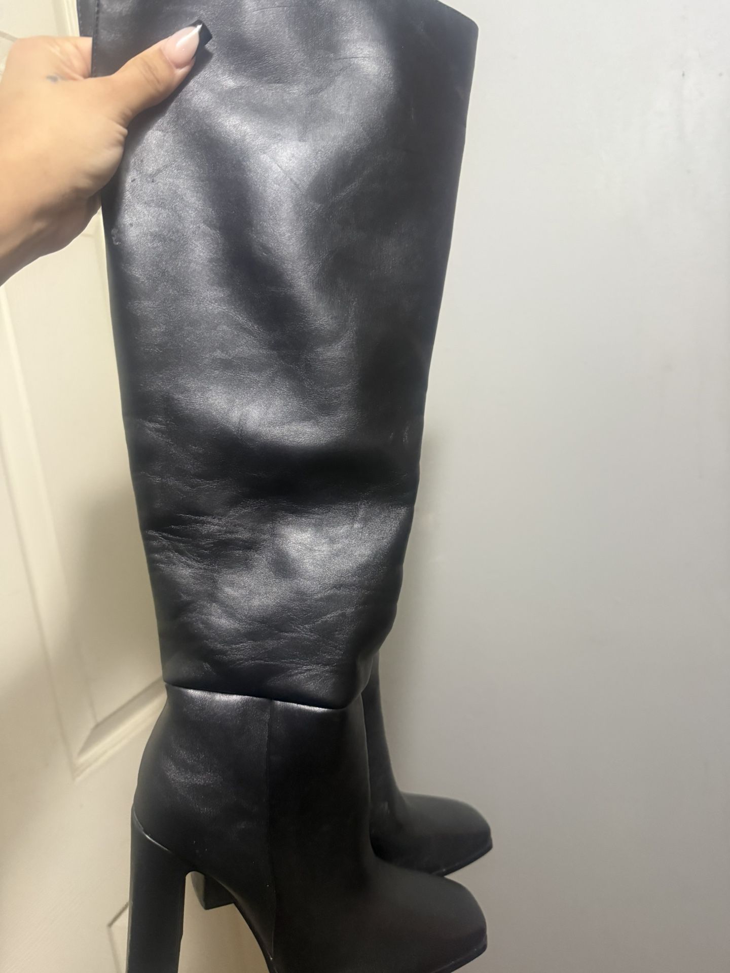 Black Knee High Boots